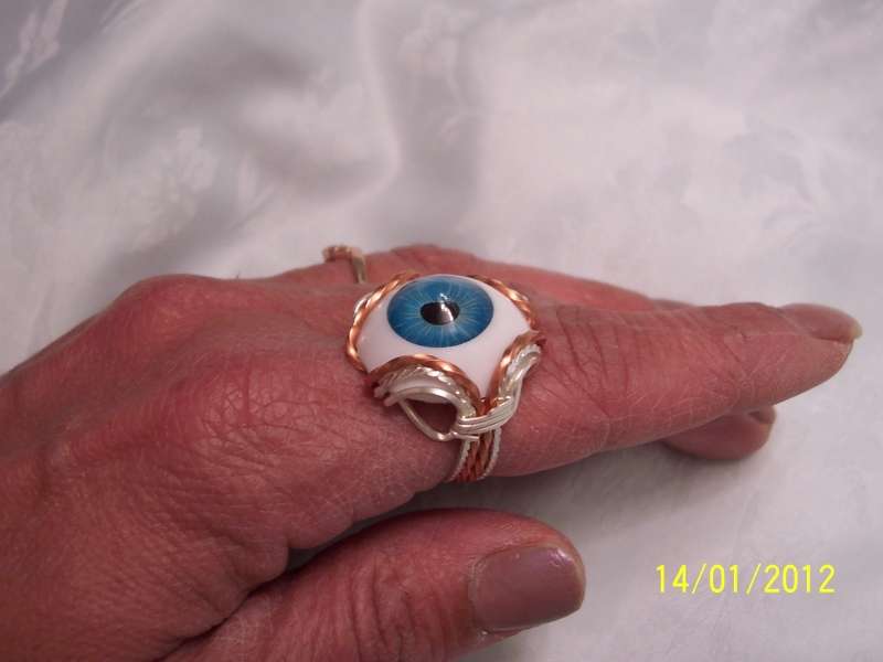 Eye Ring Wearable Art, Handmade Rings